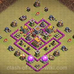 Base plan (layout), Town Hall Level 6 for clan wars (#1559)