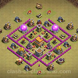 Base plan (layout), Town Hall Level 6 for clan wars (#1560)