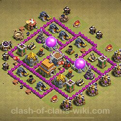 Base plan (layout), Town Hall Level 6 for clan wars (#1685)
