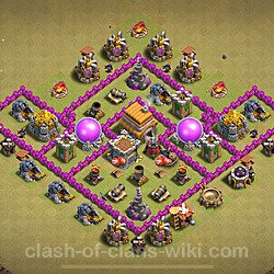 Base plan (layout), Town Hall Level 6 for clan wars (#1688)