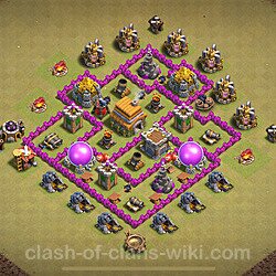 Base plan (layout), Town Hall Level 6 for clan wars (#1718)