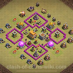 Base plan (layout), Town Hall Level 6 for clan wars (#1760)