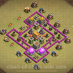 Base plan (layout), Town Hall Level 6 for clan wars (#1783)