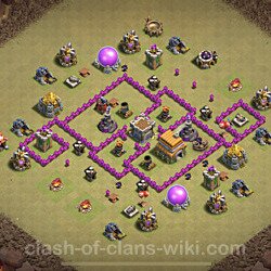 Base plan (layout), Town Hall Level 6 for clan wars (#31)