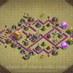 Base plan (layout), Town Hall Level 6 for clan wars (#32)