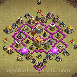 Base plan (layout), Town Hall Level 6 for clan wars (#46)