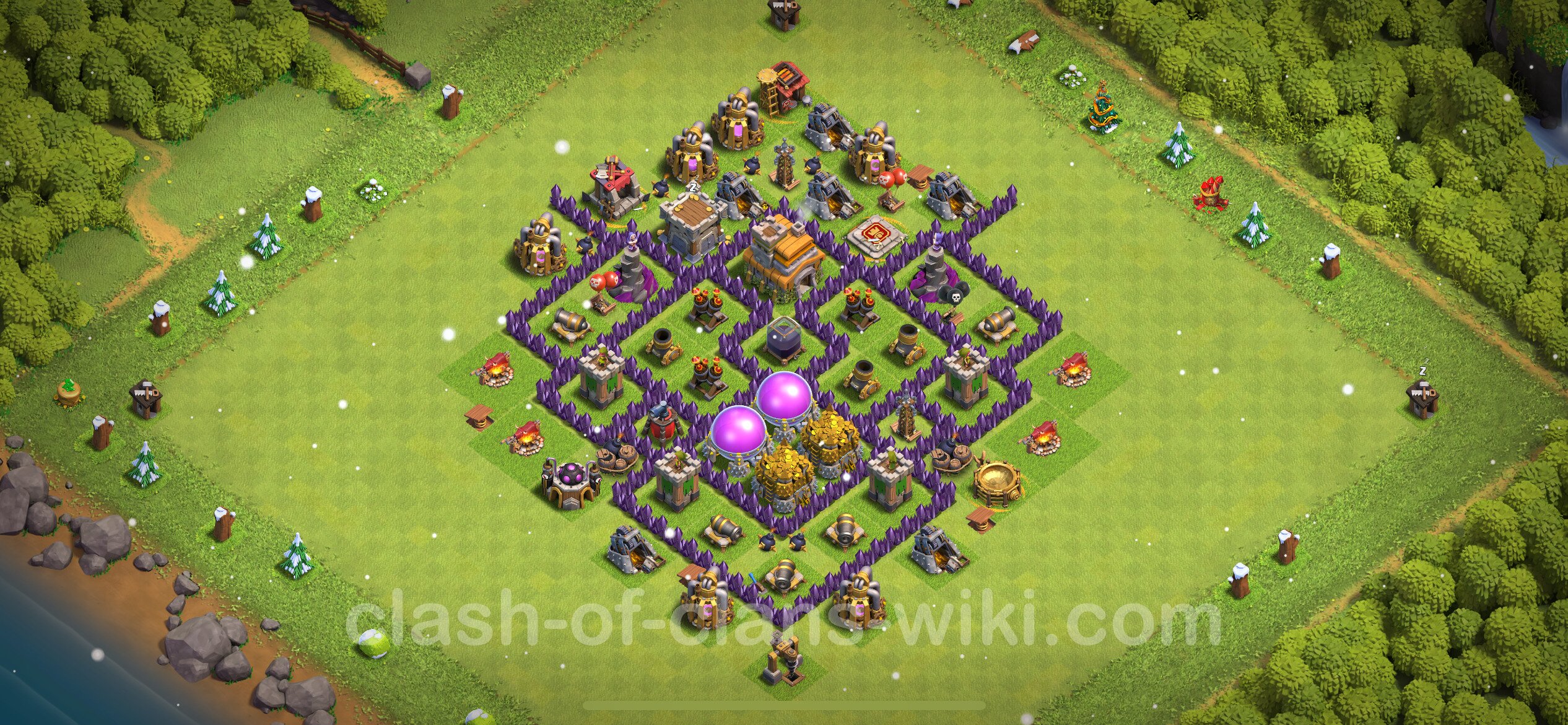 Best Anti Stars Base TH With Link Hybrid Town Hall Level Base Copy