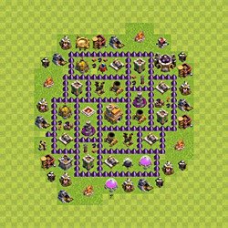 Base plan (layout), Town Hall Level 7 for trophies (defense) (#103)