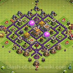 Base plan (layout), Town Hall Level 7 for trophies (defense) (#1210)