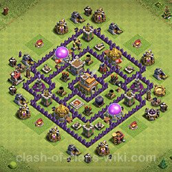 Base plan (layout), Town Hall Level 7 for trophies (defense) (#386)