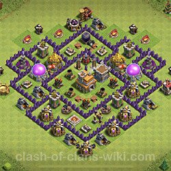 Base plan (layout), Town Hall Level 7 for trophies (defense) (#388)