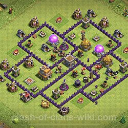 Base plan (layout), Town Hall Level 7 for trophies (defense) (#391)