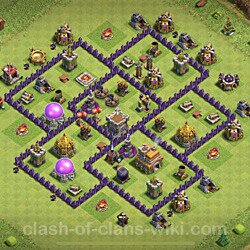 Base plan (layout), Town Hall Level 7 for trophies (defense) (#392)