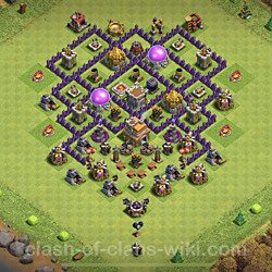 Base plan (layout), Town Hall Level 7 for trophies (defense) (#394)