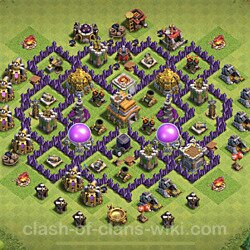 Base plan (layout), Town Hall Level 7 for trophies (defense) (#399)