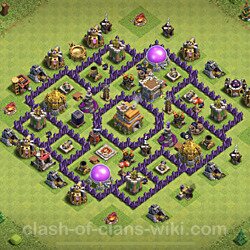Base plan (layout), Town Hall Level 7 for trophies (defense) (#417)