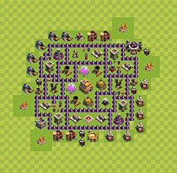 Base plan (layout), Town Hall Level 7 for trophies (defense) (#55)
