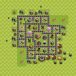 Base plan (layout), Town Hall Level 7 for trophies (defense) (#70)