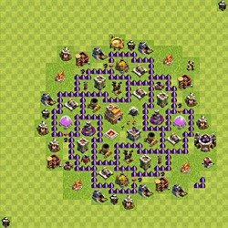 Base plan (layout), Town Hall Level 7 for trophies (defense) (#80)