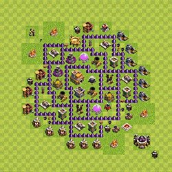 Base plan (layout), Town Hall Level 7 for trophies (defense) (#95)