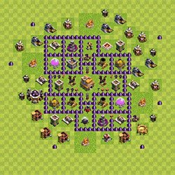 Base plan (layout), Town Hall Level 7 for trophies (defense) (#99)