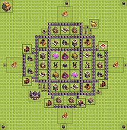 Base plan (layout), Town Hall Level 7 for farming (#1)