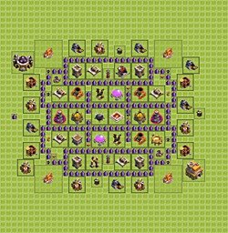 Base plan (layout), Town Hall Level 7 for farming (#18)