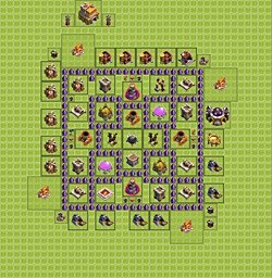 Base plan (layout), Town Hall Level 7 for farming (#2)
