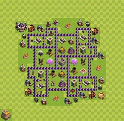Base plan (layout), Town Hall Level 7 for farming (#55)