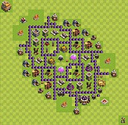 Base plan (layout), Town Hall Level 7 for farming (#60)