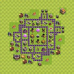 Base plan (layout), Town Hall Level 7 for farming (#83)