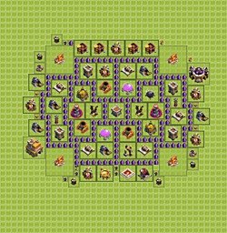 Base plan (layout), Town Hall Level 7 for farming (#9)