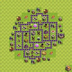 Base plan (layout), Town Hall Level 7 for farming (#99)
