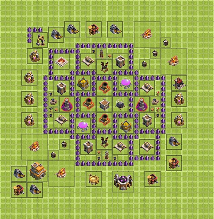 Base plan TH7 (design / layout) for Farming, #4