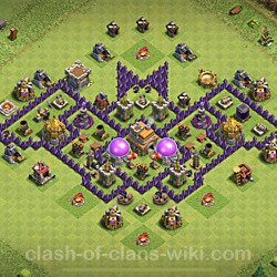 Base plan (layout), Town Hall Level 7 Troll / Funny (#3)