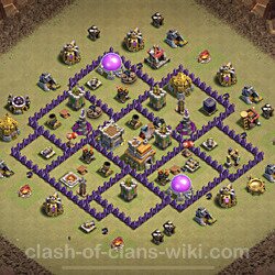 Base plan (layout), Town Hall Level 7 for clan wars (#57)