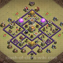 Base plan (layout), Town Hall Level 7 for clan wars (#60)