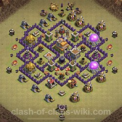 Base plan (layout), Town Hall Level 7 for clan wars (#72)