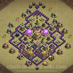 Base plan (layout), Town Hall Level 7 for clan wars (#73)