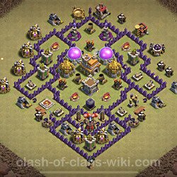 Base plan (layout), Town Hall Level 7 for clan wars (#82)