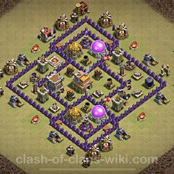 Base plan (layout), Town Hall Level 7 for clan wars (#85)