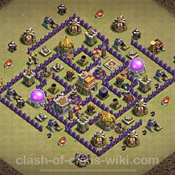 Base plan (layout), Town Hall Level 7 for clan wars (#86)