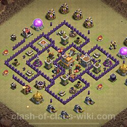 Base plan (layout), Town Hall Level 7 for clan wars (#88)