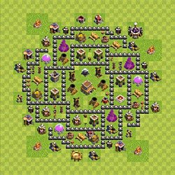 Base plan (layout), Town Hall Level 8 for trophies (defense) (#109)