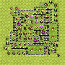 Base plan (layout), Town Hall Level 8 for trophies (defense) (#112)