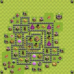 Base plan (layout), Town Hall Level 8 for trophies (defense) (#123)