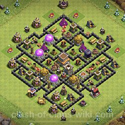 Base plan (layout), Town Hall Level 8 for trophies (defense) (#139)