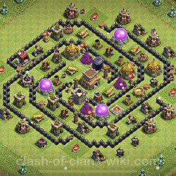 Base plan (layout), Town Hall Level 8 for trophies (defense) (#413)