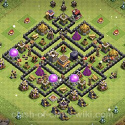 Base plan (layout), Town Hall Level 8 for trophies (defense) (#421)