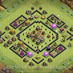 Base plan (layout), Town Hall Level 8 for trophies (defense) (#423)